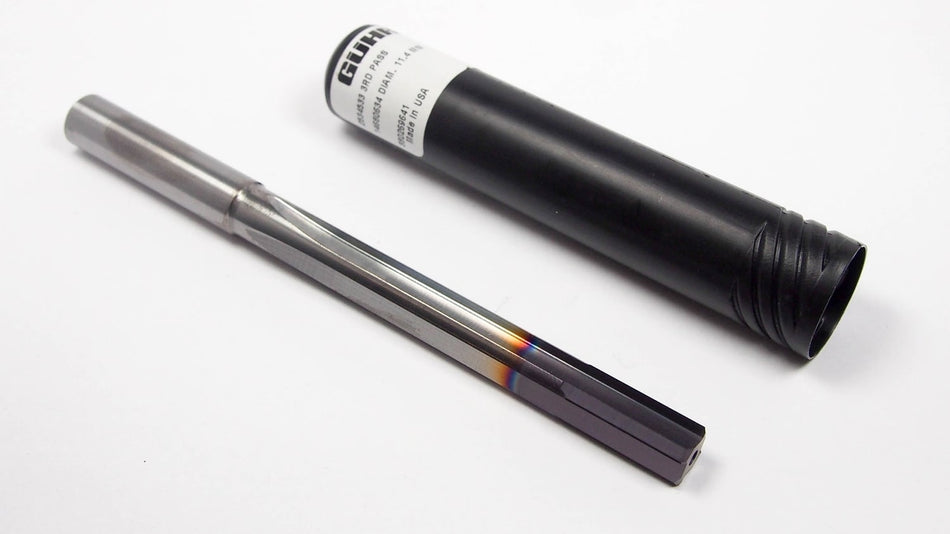 GUHRING Carbide Coolant Straight Flute Drill 11.4mm 2534533 3rd Pass