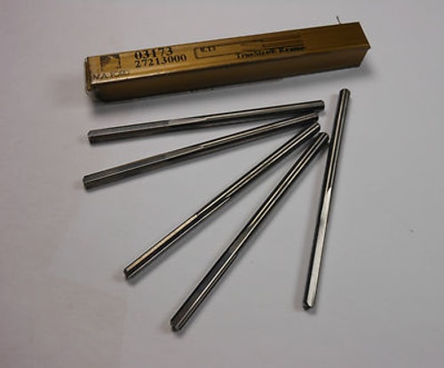 M.A. FORD Truesize Carbide Straight Reamers 0.13" 4FL 03173 (5 Pcs)
