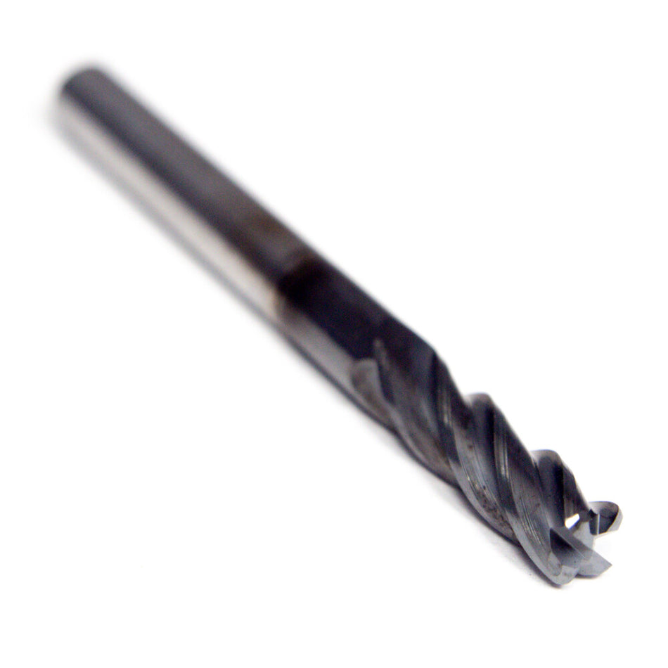 Supermill SAP187A-030 Carbide Corner Radius End Mill 3/16" 4FL AlTiN 0.03" Ra...