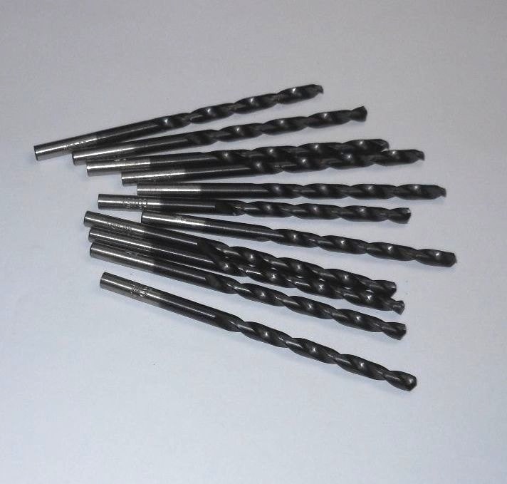 Cobalt Jobber Drills #15 TiAlN 135° 2-3/16" x 3-3/8" USA (11 Pcs)