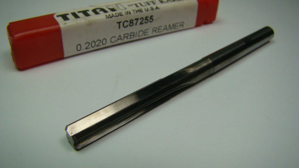 TITAN Carbide Chucking Reamer 0.2020" 4FL 1" x 3" TC87255