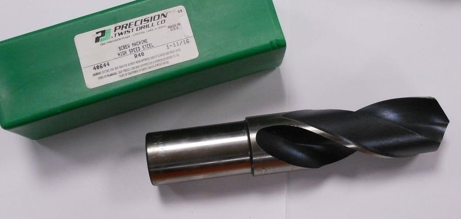 Screw Machine Drill 1-11/16" 118° HSS Oxide 5-1/8" LOC x 8" OAL