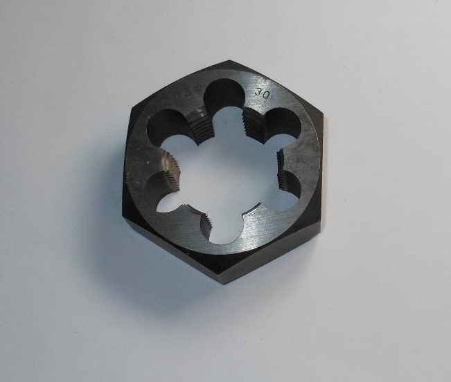 Hex Rethreading Die M39x3.00 Carbon Steel A1 419-39300