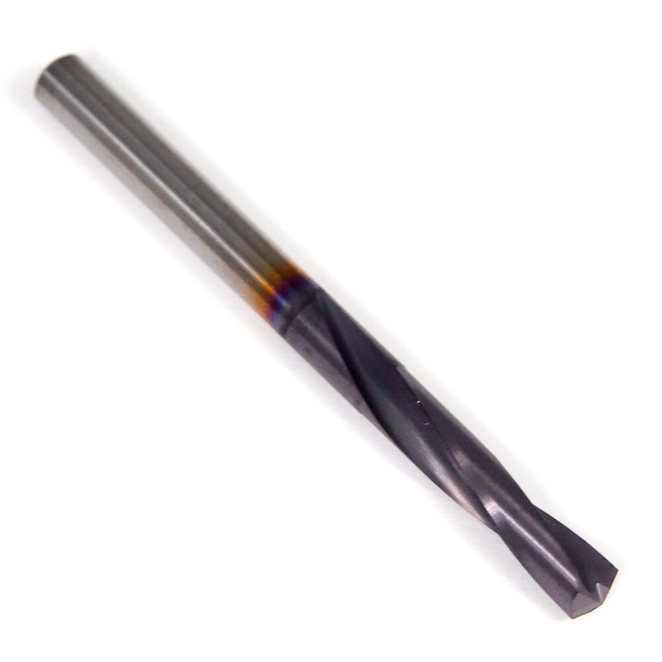 CW Rod QP-35063 Carbide Stub Spiral Drill #52 0.0635" TiAlN
