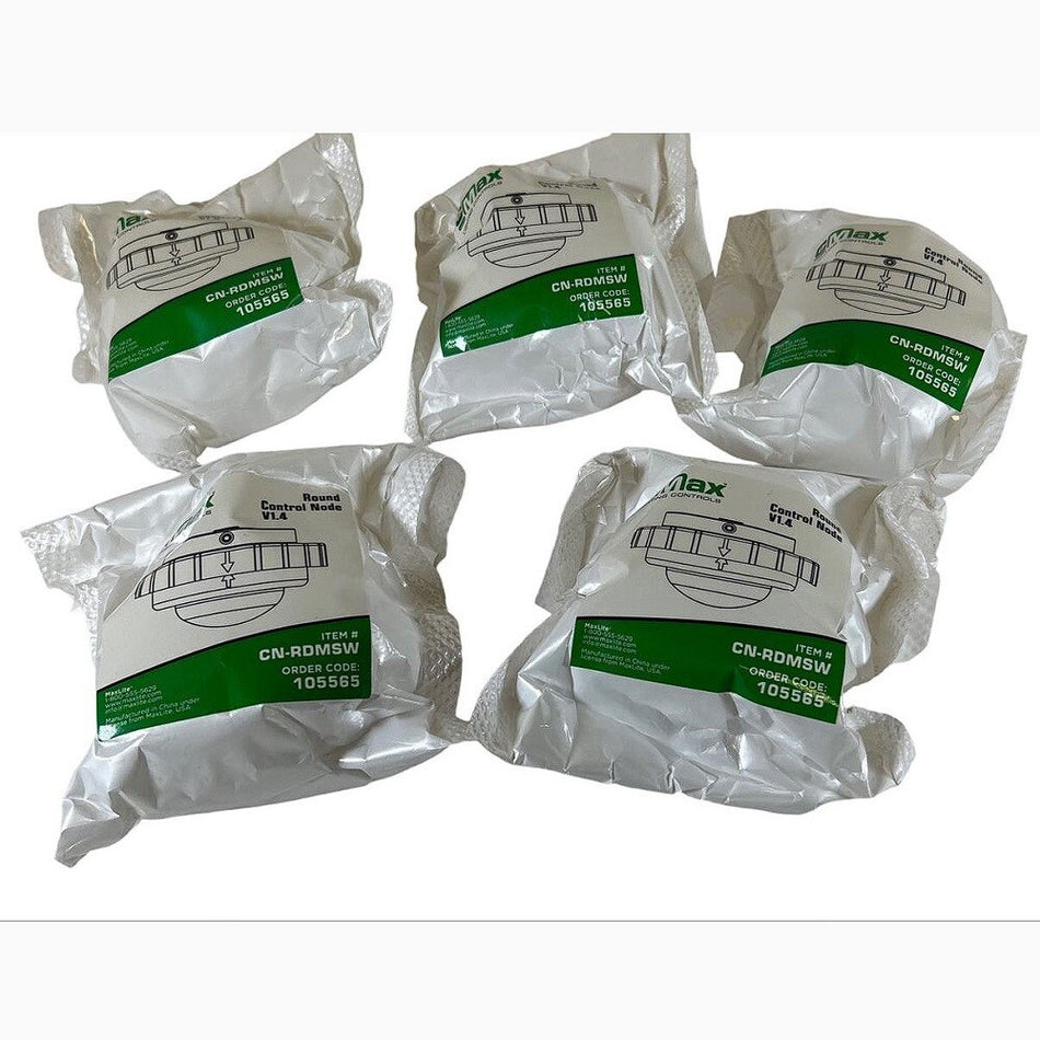 Maxlite CN-RDMSW 12-20V White Round Control Node (Pack of 5) -