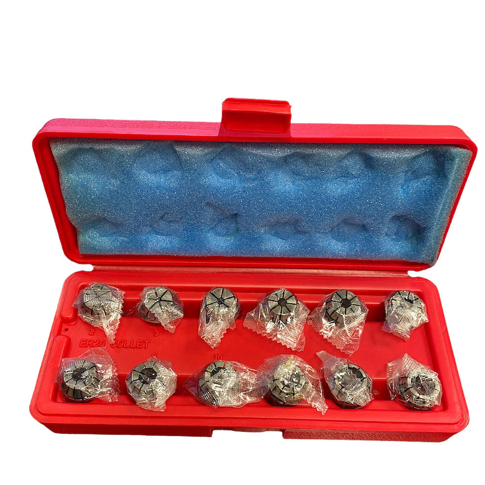 Accupro 587382 0.0390" to 0.5110" Series ER20 Collet Set (Set of 12)