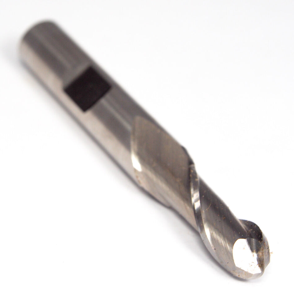 Weldon 27614 Cobalt Ball End Mill 5/16" 2FL Uncoated