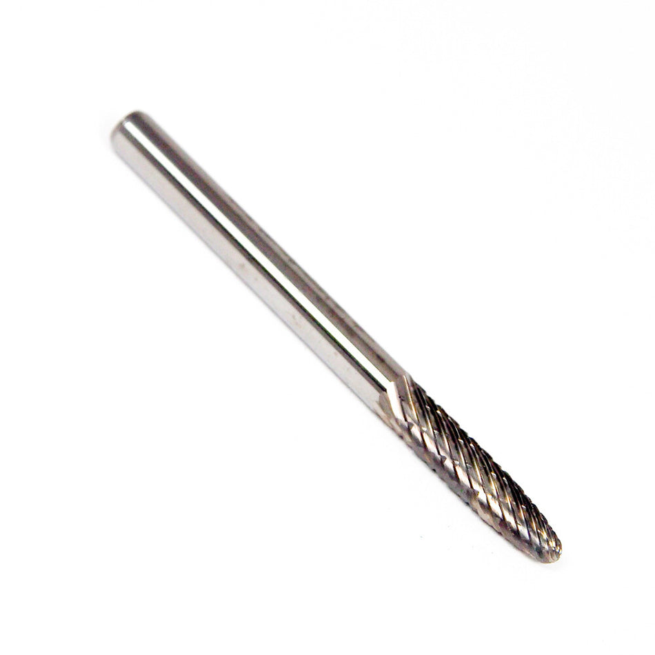 TITAN Carbide Tree Burr 1/4" x 1/4" Shank SF-1 D/C TB19399