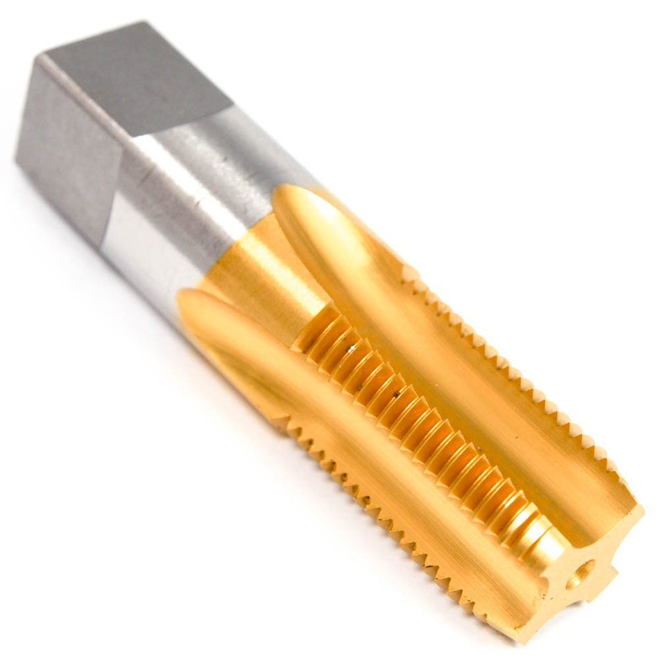 NORTH AMERICAN TOOL Standard Pipe Tap 3/8-18 4FL H5 HSS TiN NPSM