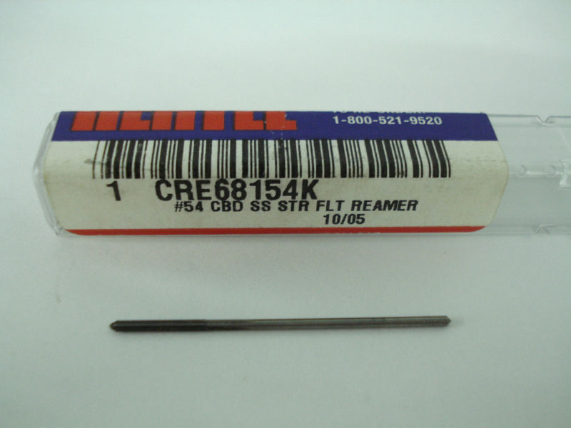 HERTEL Carbide Chucking Reamer #54 0.0550" 4FL CRE68154K