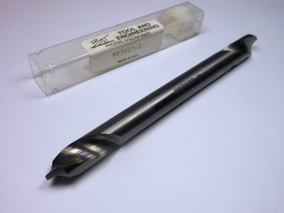 Tool & Engineering Carbide Double End Drill 1/2" 2FL BT7027-2 USA