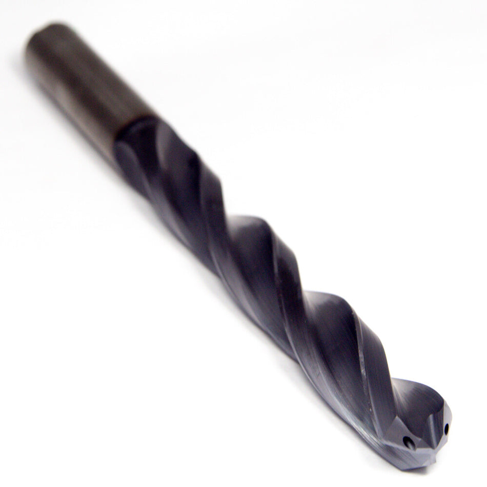 Precision SZ6413 Carbide Coolant Jobber Drill 0.5700" 3FL TiAlN