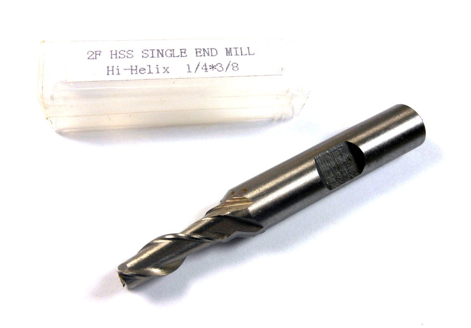 Square End Mills 1/4" 2FL HSS 3/8" x 5/8" x 2-1/2" (20 Pcs)