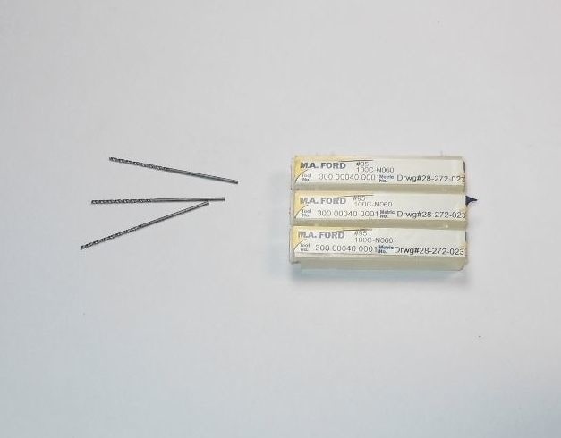 M.A. FORD Carbide Drills #95 300 00040 0001 100C-N060 (3 Pcs)