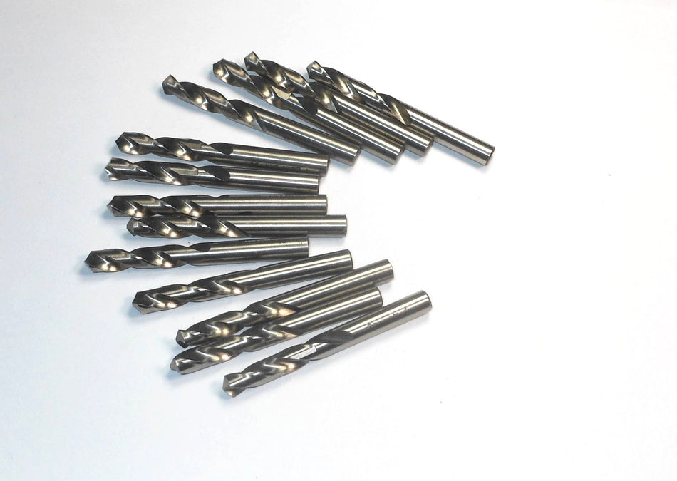 Screw Machine Drills "M" HSS 118° 1-9/16" LOC x 2-3/4" USA (13 Pcs)
