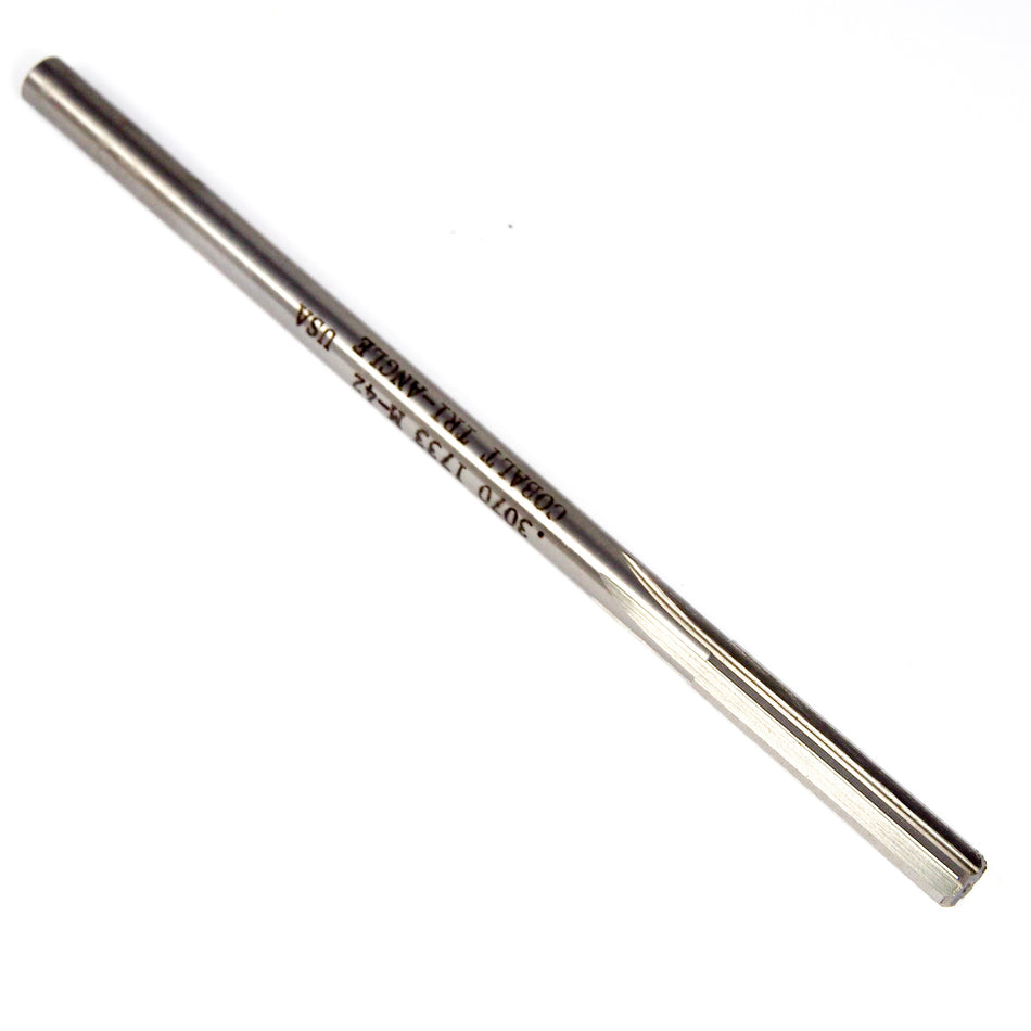 TRI-ANGLE Cobalt Straight Chucking Reamer 0.2980" HSS 6FL 1733.2980