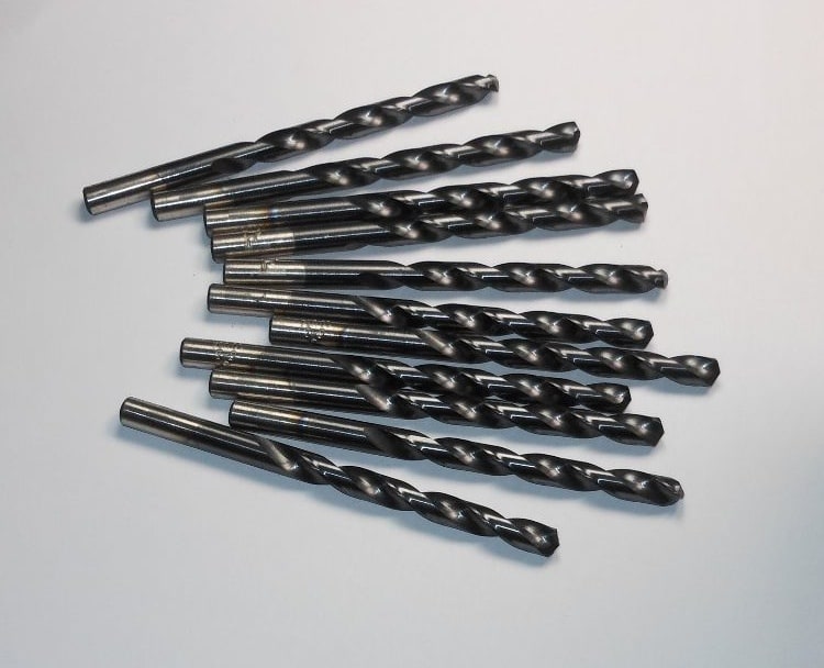 Cobalt Jobber Length Drills "J" 135° TiAlN 4-1/8" OAL 44954 USA (11 Pcs)