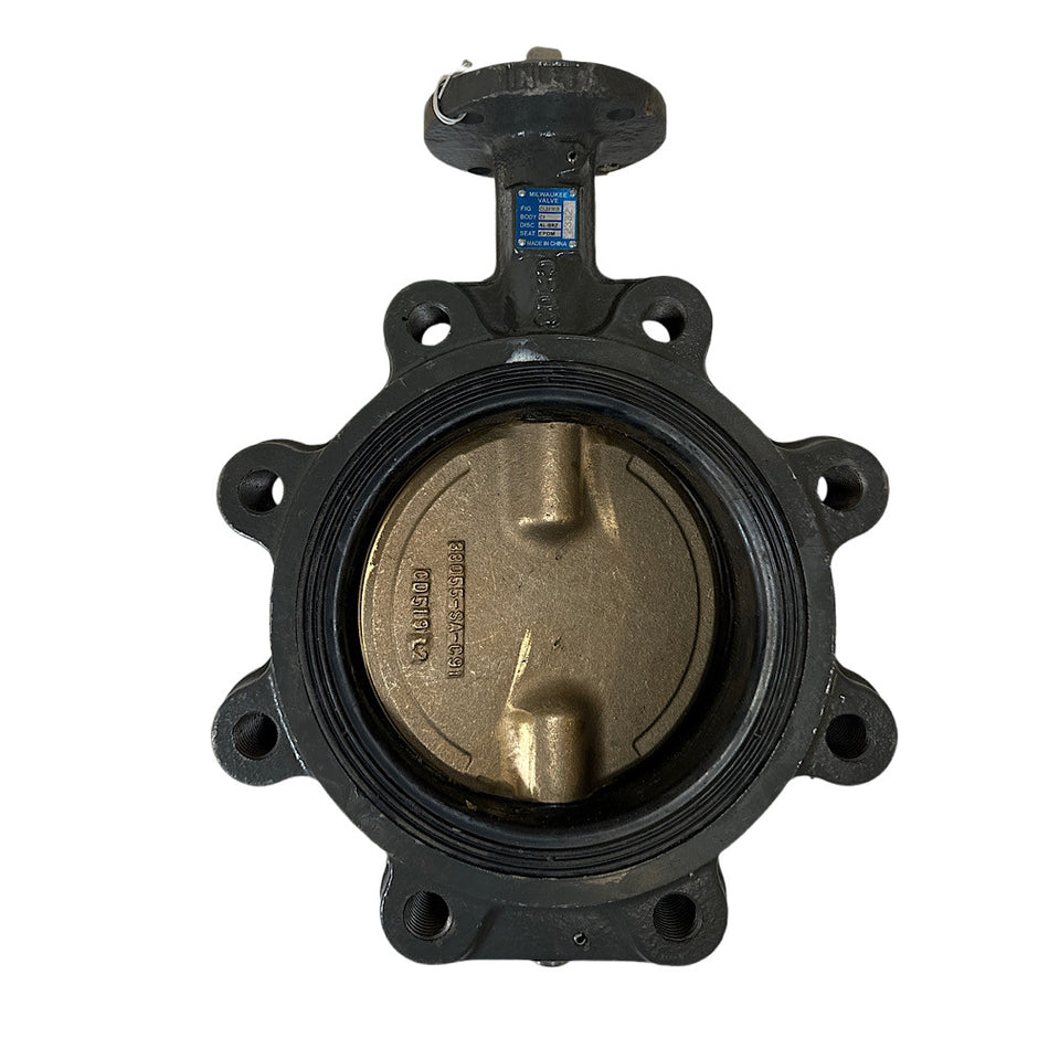 Milwaukee Valve CL223E D6 6" 200 PSI Aluminum Bronze Butterfly Valve -