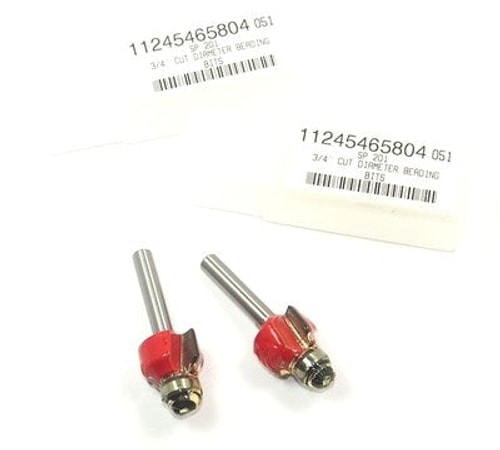 Beading Router Bits 3/4" Cut x 1/4" Shank SP201 (2 Pcs)