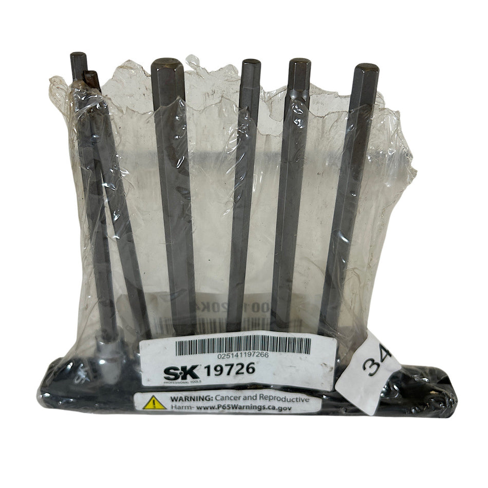 SK 19726 4 mm to 10 mm Range 3/8" Drive 6 Pieces Alloy Steel Socket Bit Set -