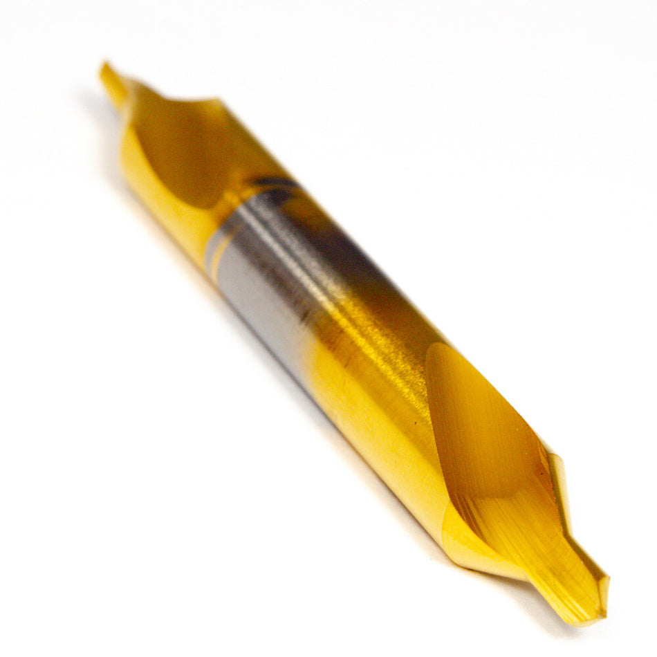 Fullerton 23105 Carbide Double Combo Drill Countersink 7/16" #5 2FL 60° TiN