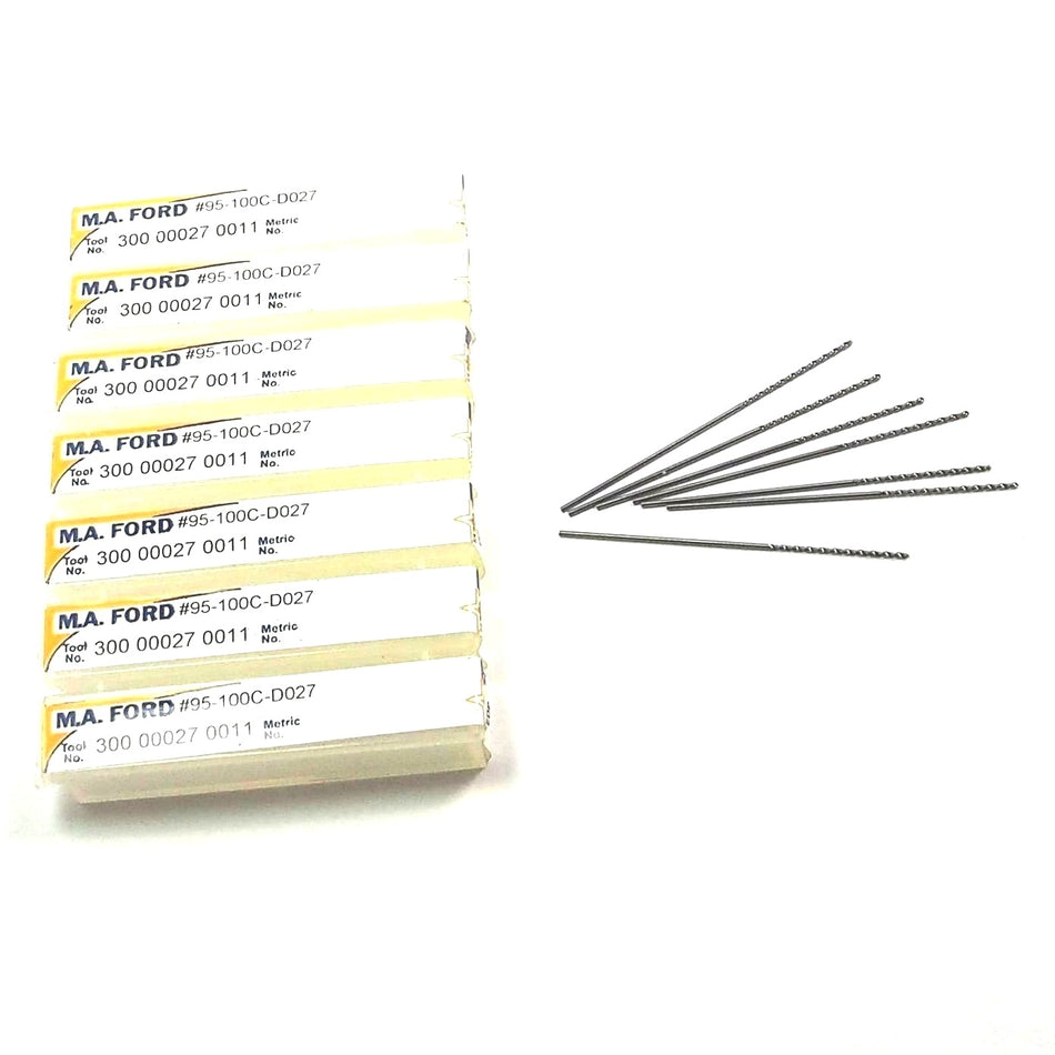 M.A. FORD Carbide Drills 300 00027 0011 #95-100C-D027 (7 Pcs)