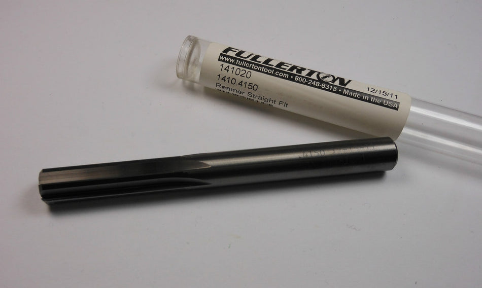 FULLERTON Reamer .4150" 6FL 1.50" LOC x 4" OAL Straight 141020