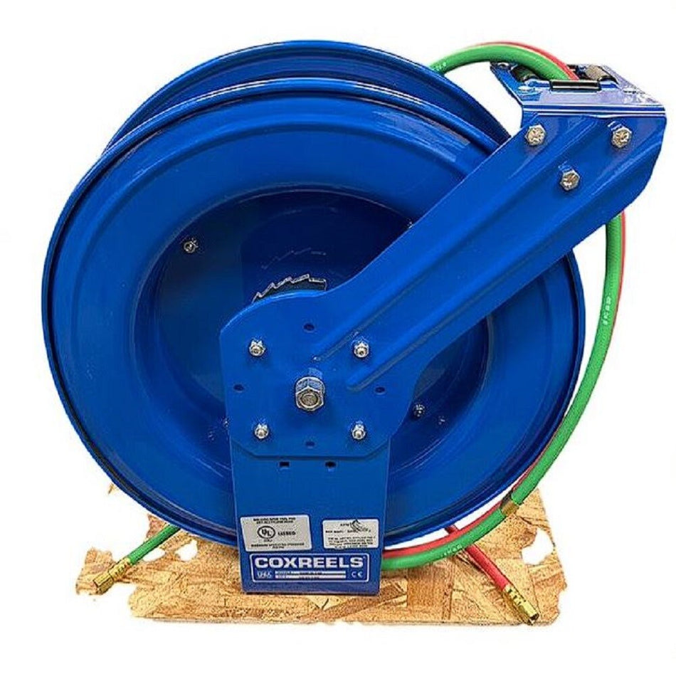 Coxreels SHW-N-150 1/4" x 50' 200 PSI Spring Return Welding Hose Reel -