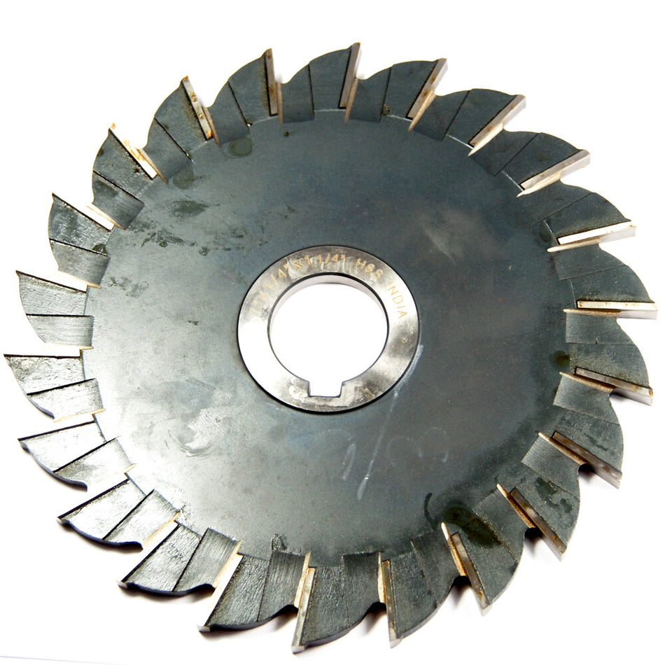 INTERSTATE Side Milling Cutter 7" x 1/4" x 1-1/4" Arbor HSS 22T 03017167
