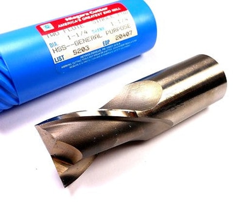 NIAGARA Square End Mill 1-1/4" 2FL HSS 1-1/4" x 1-5/8" x 4-1/8" 20407