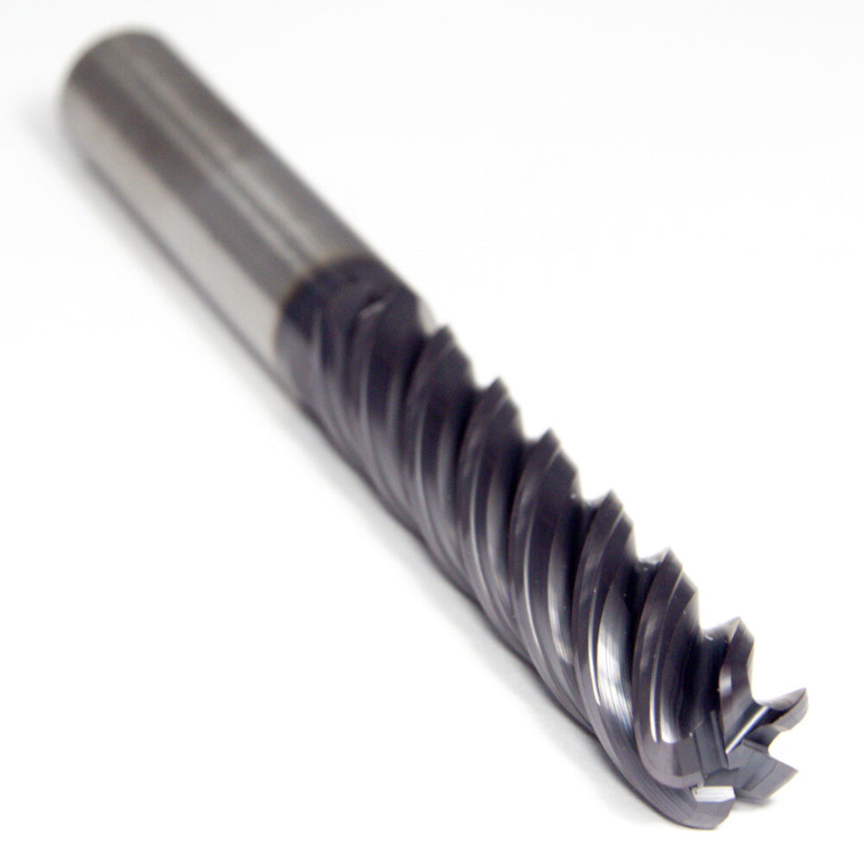 Widia Hanita 5095428 Carbide Corner Radius End Mill 5/8" 5FL AlTiN 0.120"