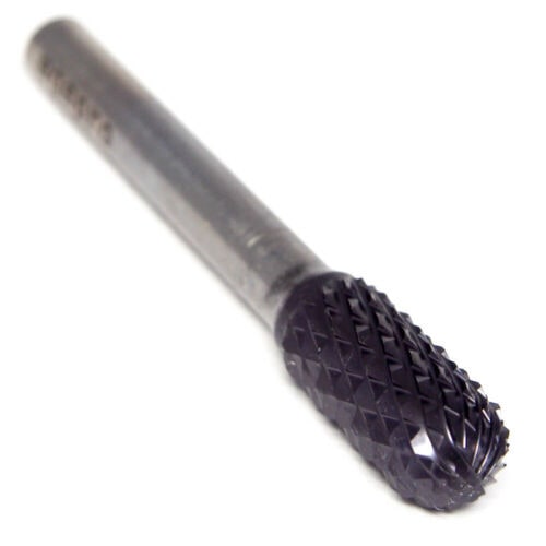 SGS PRO Carbide Cylinder with Radius Burr 3/8" Double Cut SC-3 10310