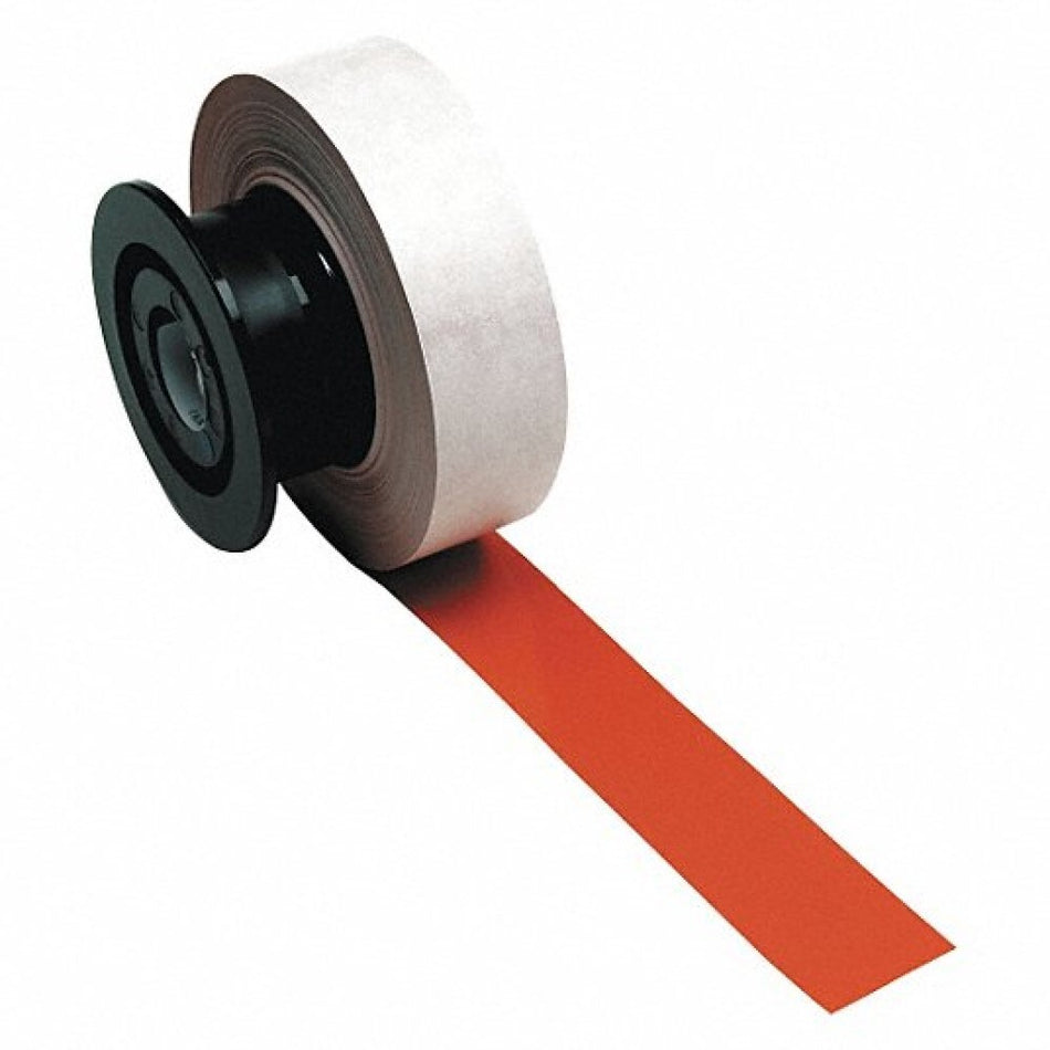 Brady 120852 Label Tap Cartridge in Vinyl Orange 110' x 1-1/8" -