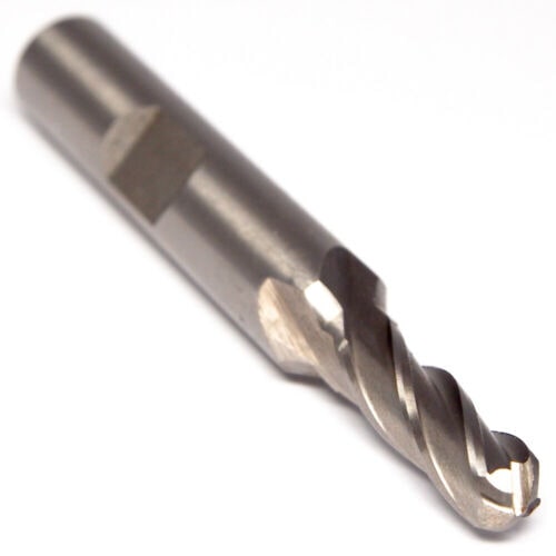 INTERSTATE Ball End Mill 1/4" 4FL HSS 1073-2041