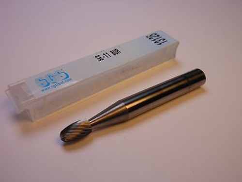 SGS Carbide Oval Burr SE-11 S/C 3/16" x 5/16" Radius 13125