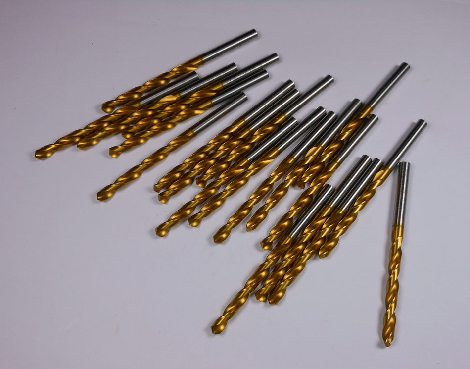 Jobber Drill Bits 5.22mm HSS TiN (20 Pcs)