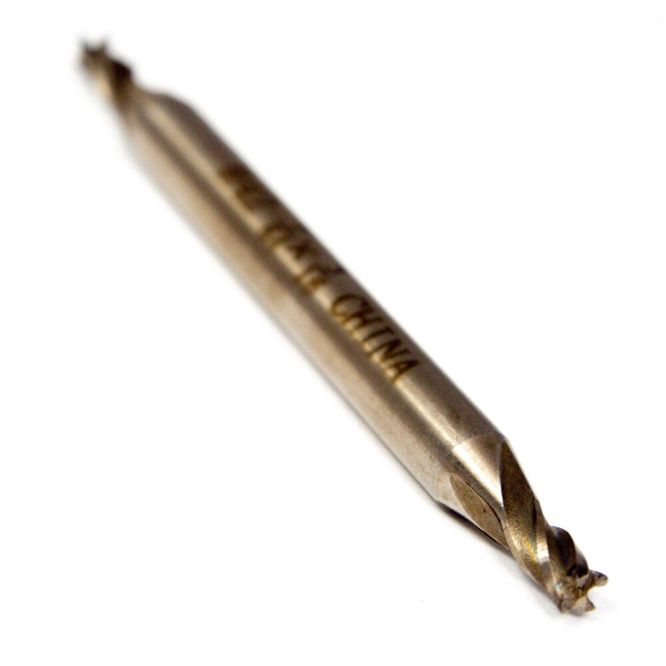 Interstate 01899079 Cobalt Square Double End Mill 7/64" 4FL Uncoated