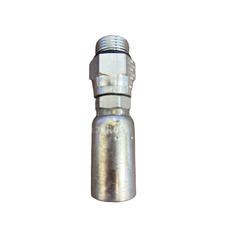 Eaton Weatherhead 06U-R08 3/8" x 1/2" Male Straight Thread Swivel Fitting -