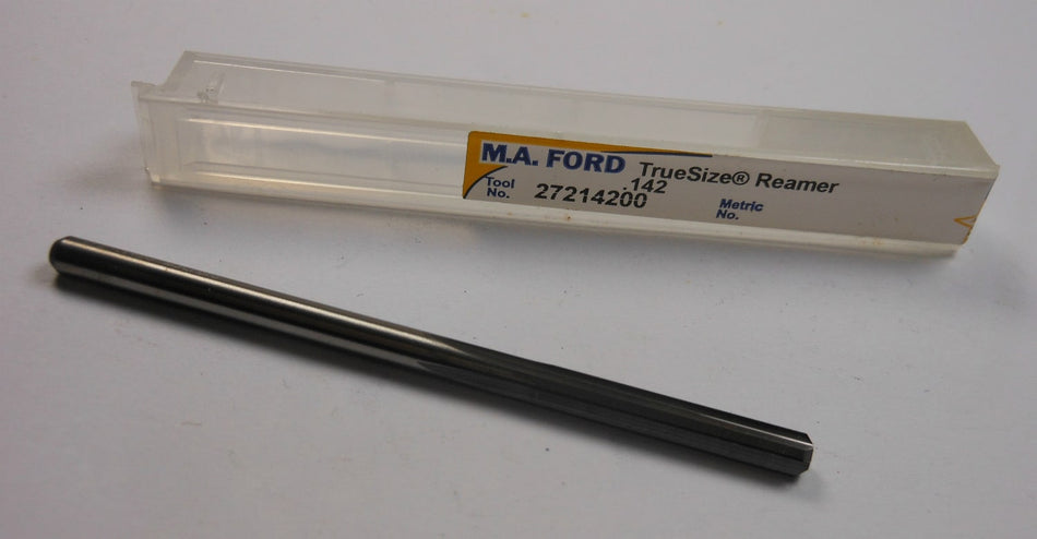 MA Ford TrueSize Carbide Straight Reamer 0.142" 4FL 27214200