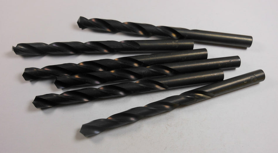 Jobber Length Drills "P" (0.3230") HSS 118° Oxide 3-5/16" LOC x 4-5/8" (6 Pcs)