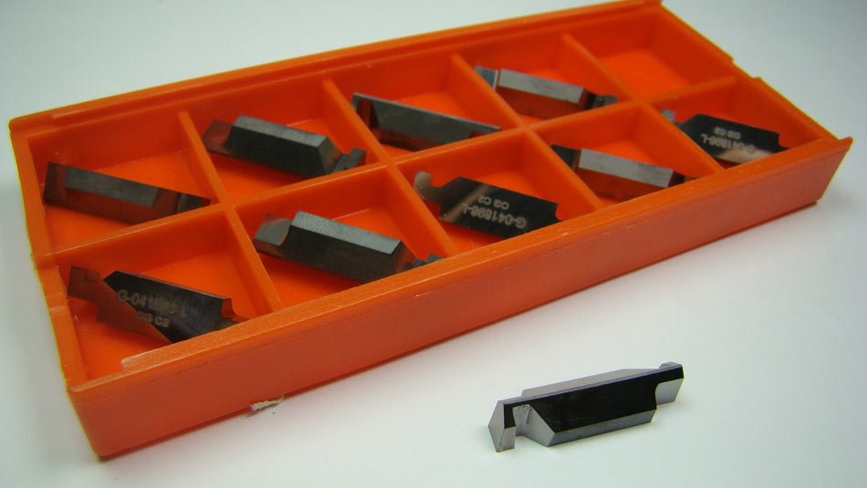 Carbide Grooving Inserts V84 NGL W.090 MOD GR C2 USA (10 Pcs)