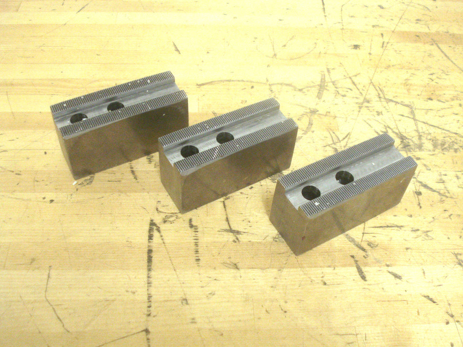 Atlas 8140-26525 Square Steel Chuck Jaws for 10" Chuck (Set of 3) -