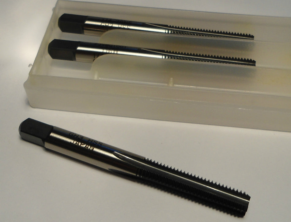 YMW Ground Thread Taps 1/4-28 NF GH3 4FL Bottoming HSS (3 Pcs)