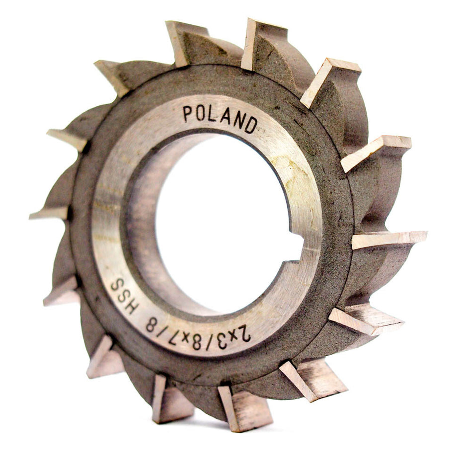 Dolfa Straight Side Milling Cutter  2" x 3/8" x 7/8"  Plain Tooth