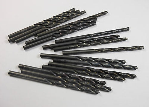 Jobber Drills #22 0.157" HSS Oxide 118° 2" LOC x 3-1/8" OAL (17 Pcs)