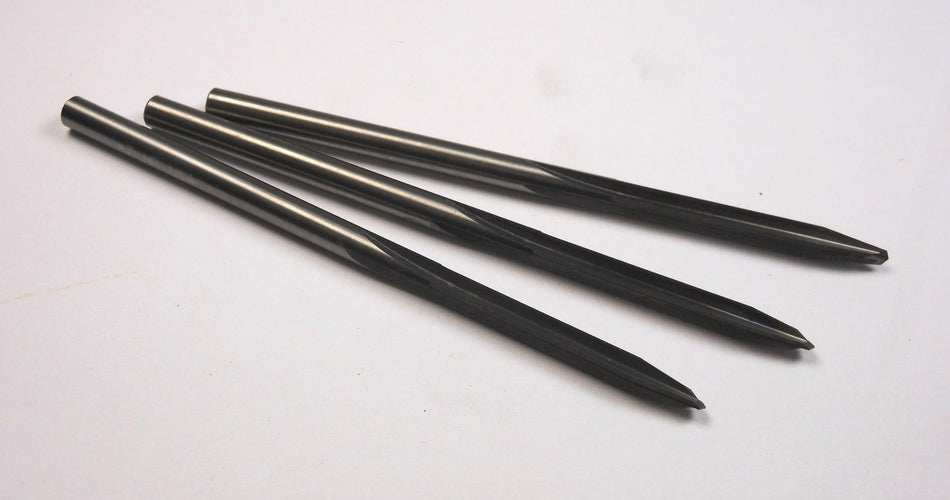 Taper Straight Drill Reamers #7 HSS 2" LOC x 4" OAL (3 Pcs)