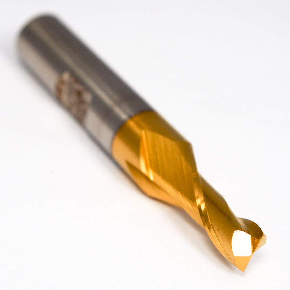 Melin AP-12M6-TiN Cobalt Square End Mill 6mm 2FL TiN 3/8" Shank