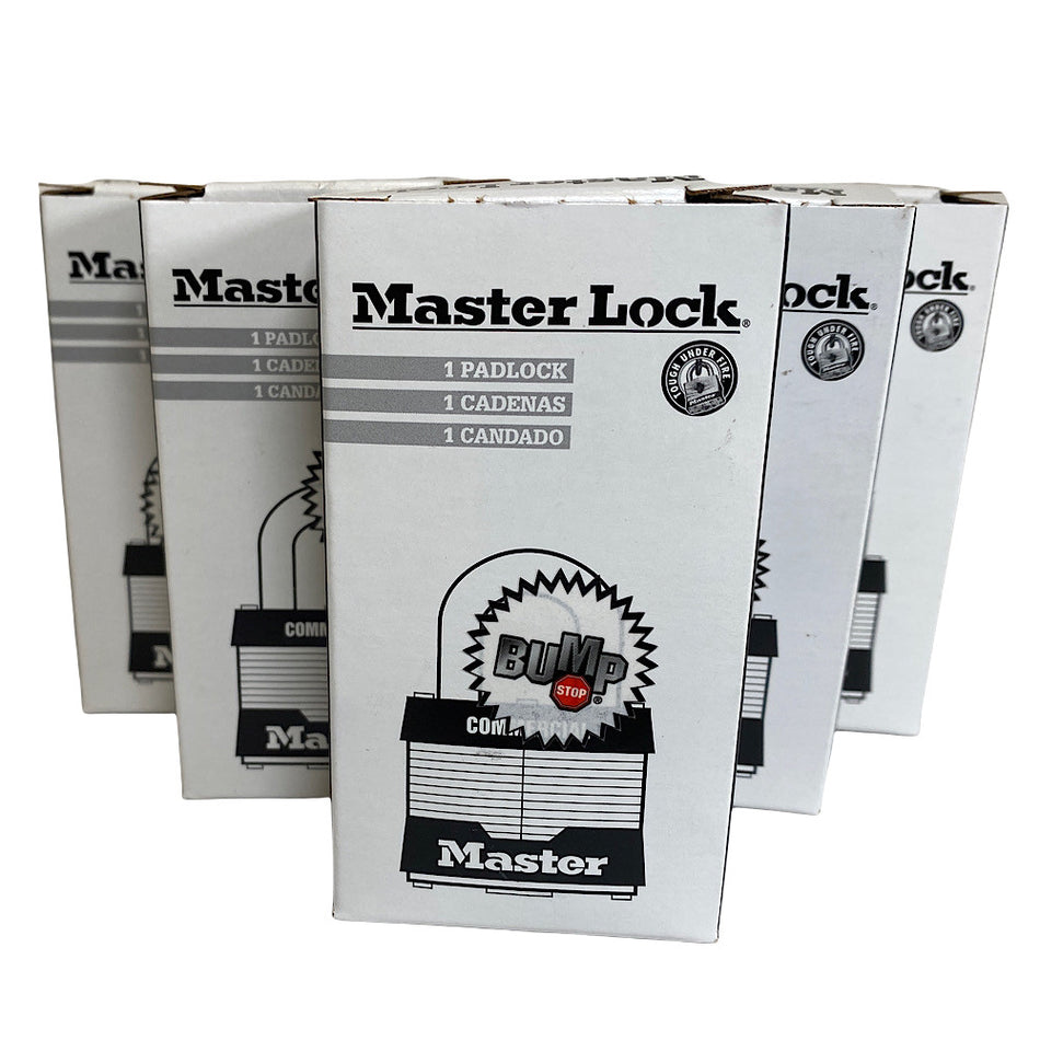 Master Lock 5340006821505 Brass Keyed Alike Padlock (Set of 5) -