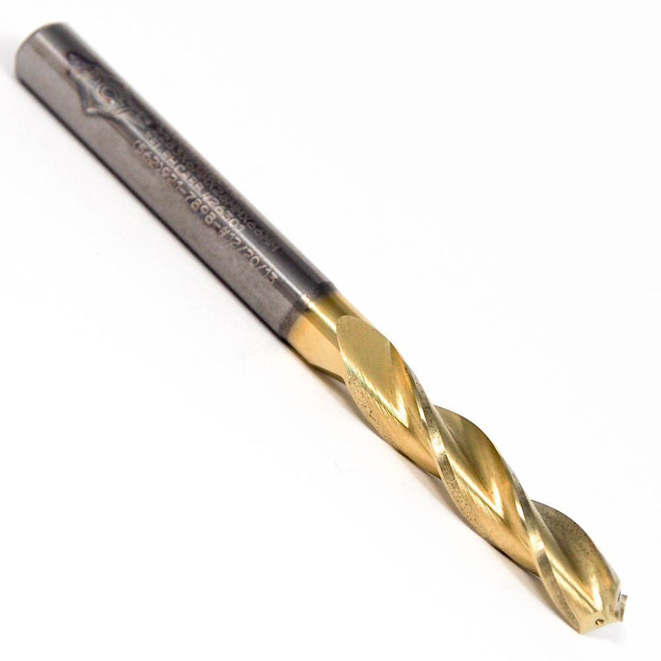 PCT Carbide Coolant Drill 0.2283" 130° 3FL 3xD TiN CXC0305800T6