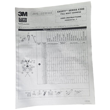 3M 1113004 Full Body Safety Harness